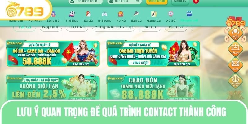 Lưu ý quan trọng để quá trình contact đơn giản, thành công