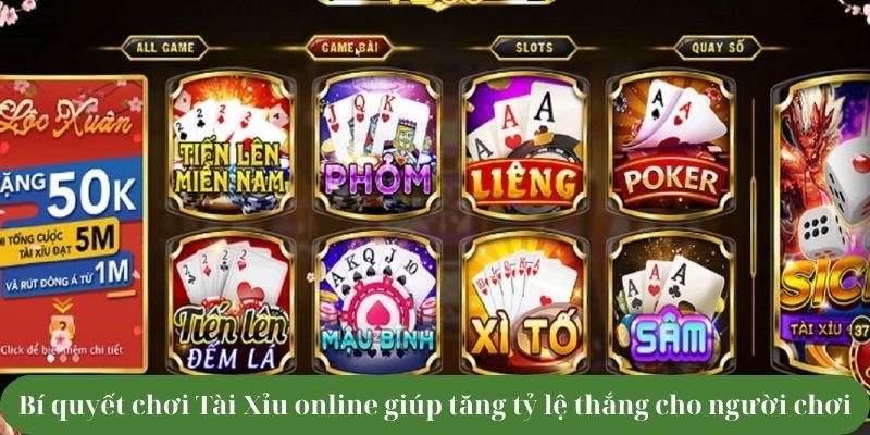 Bí quyết chơi Tài Xỉu online giúp tăng tỷ lệ thắng cho người chơi